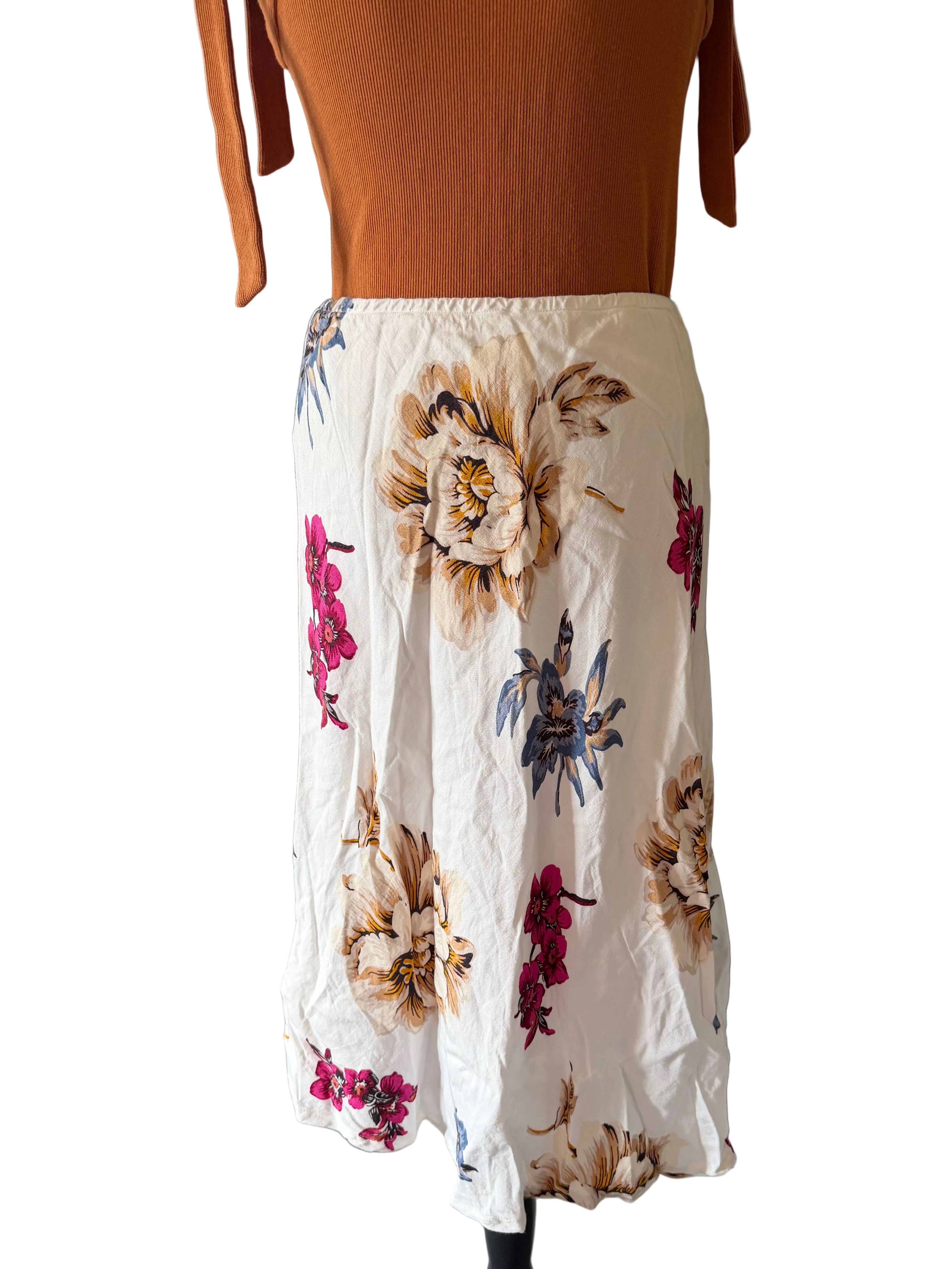 Floral Midi Skirt [10]