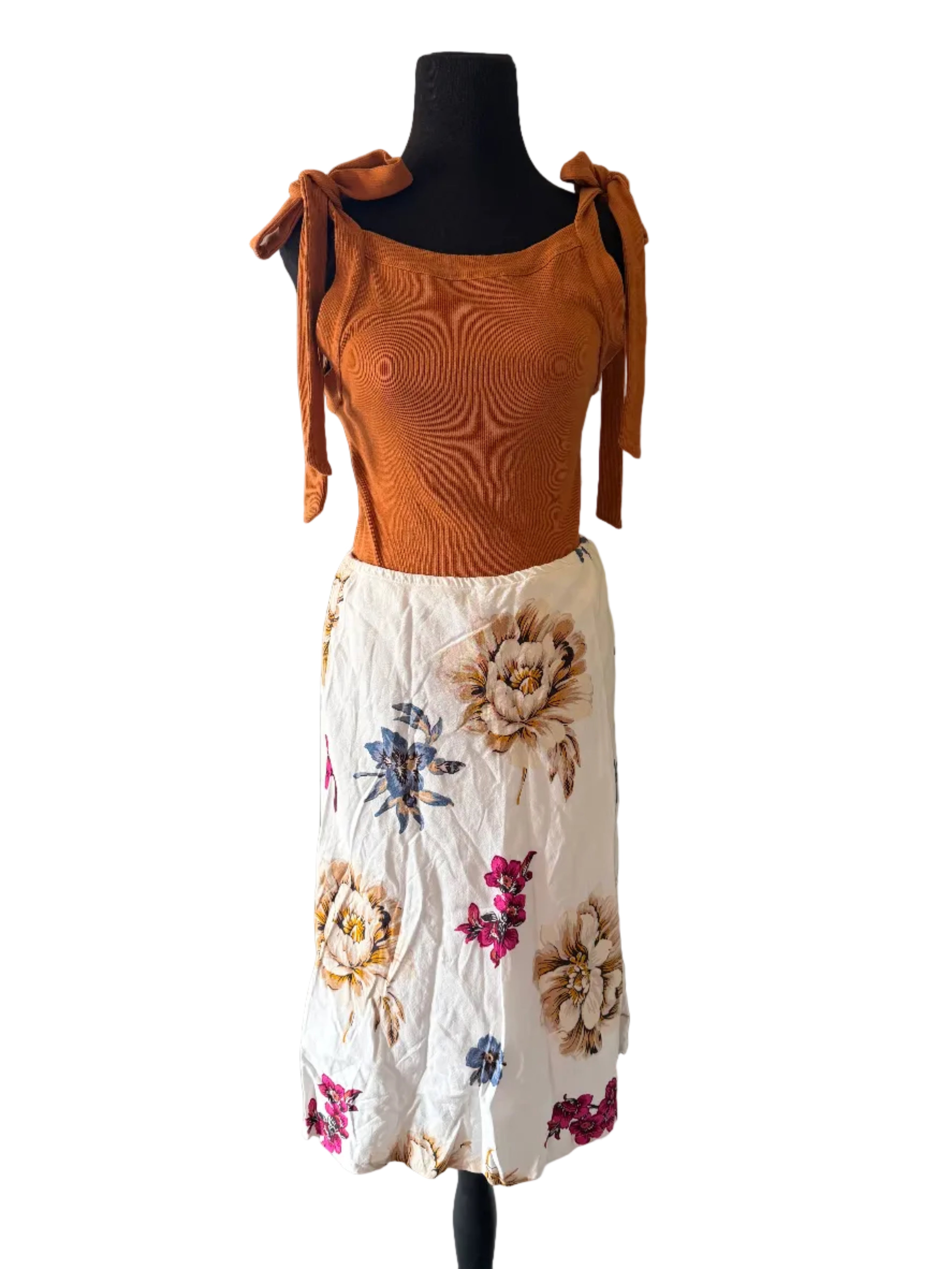 Floral Midi Skirt [10]