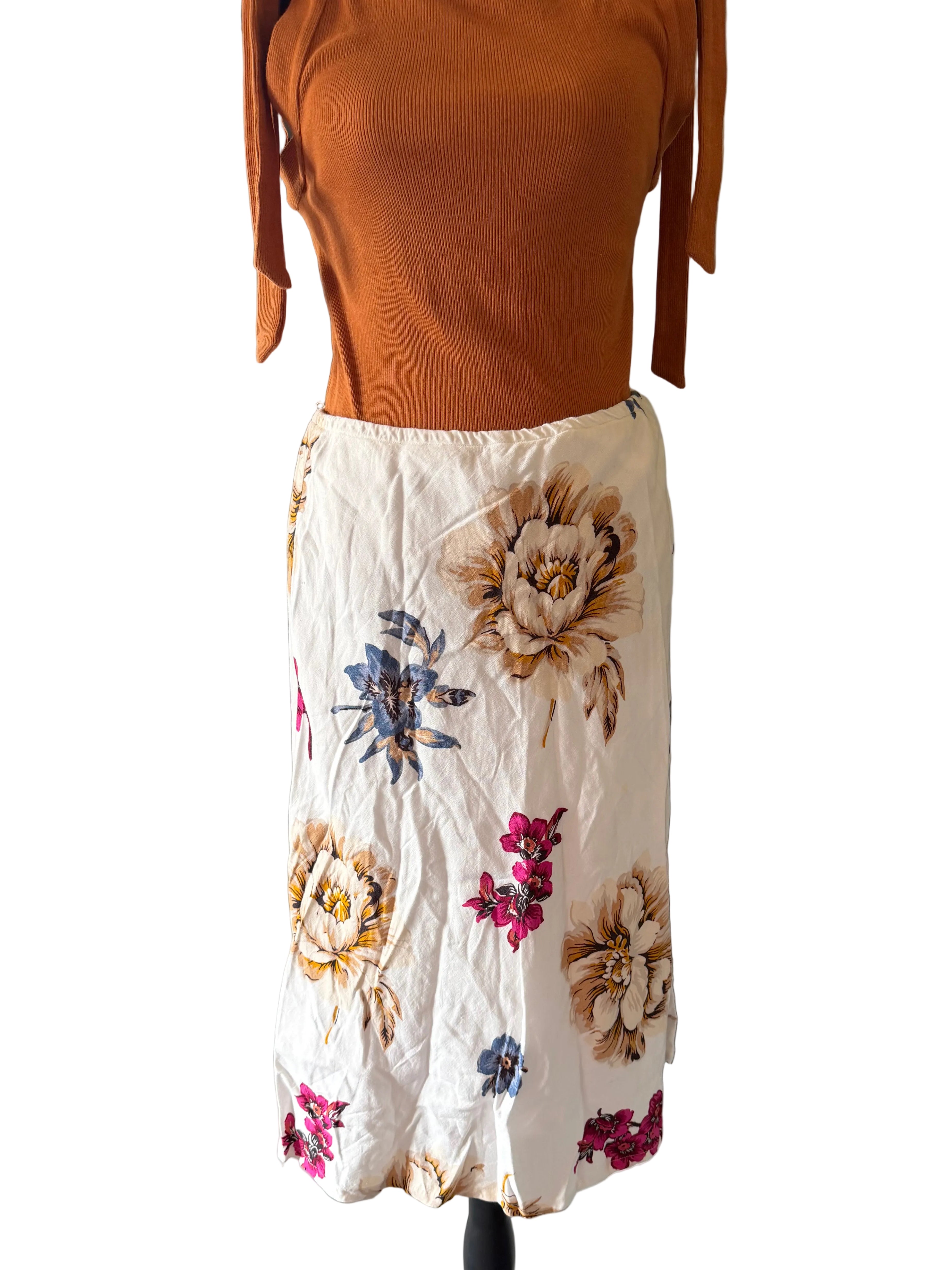 Floral Midi Skirt [10]