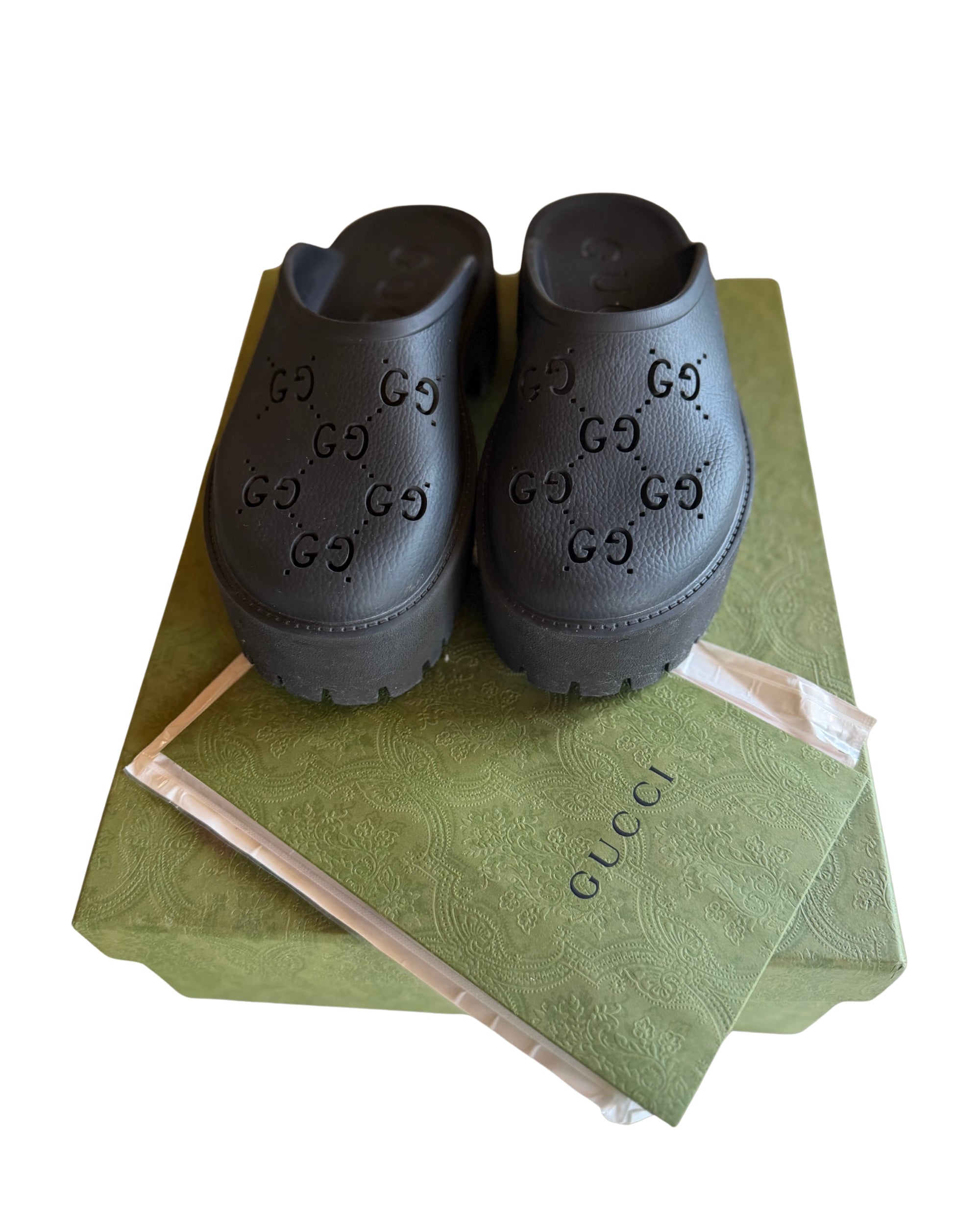 Platform Perforated G Sandals (8)