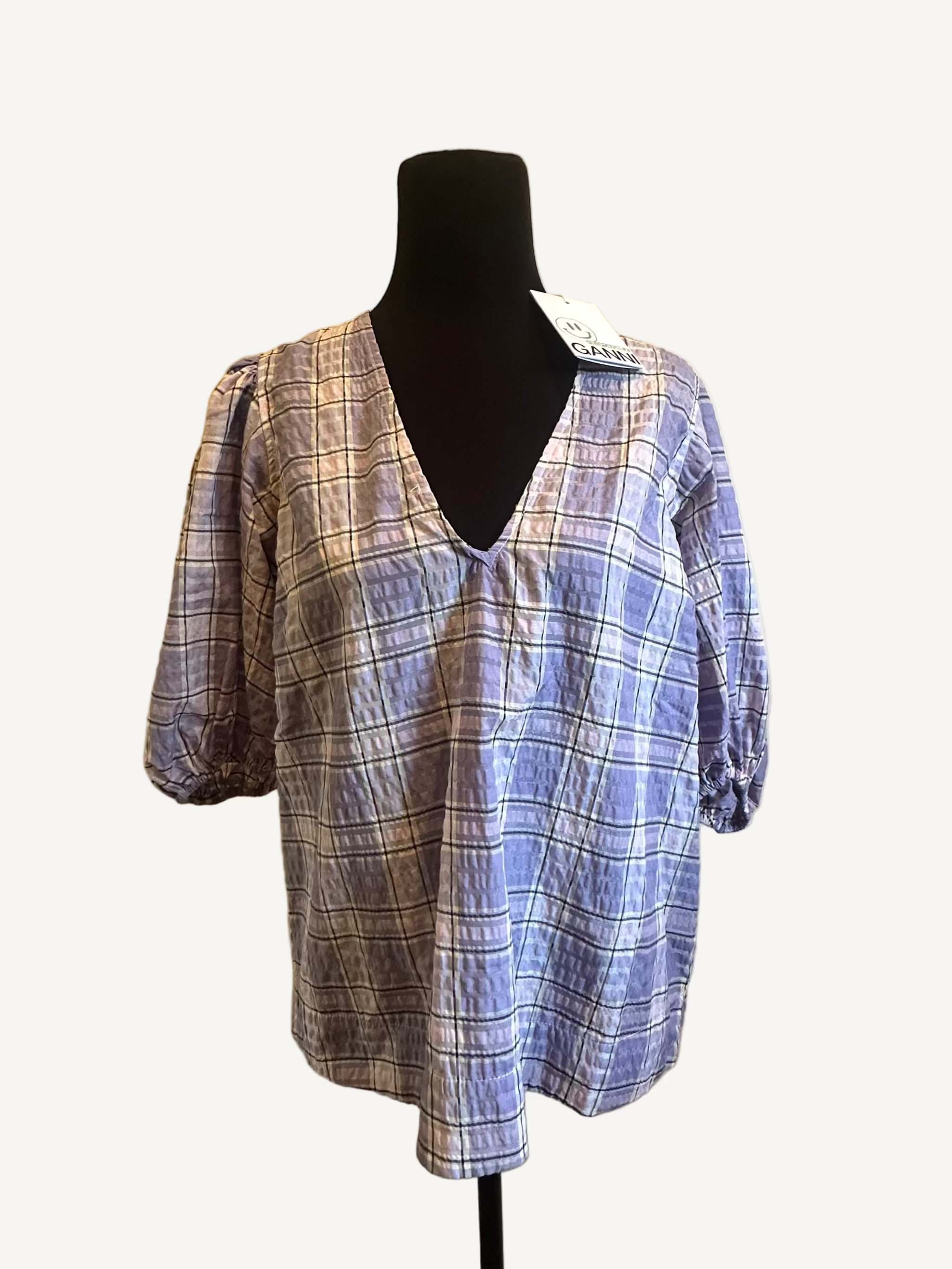 GANNI Seersucker Top (BNWT)